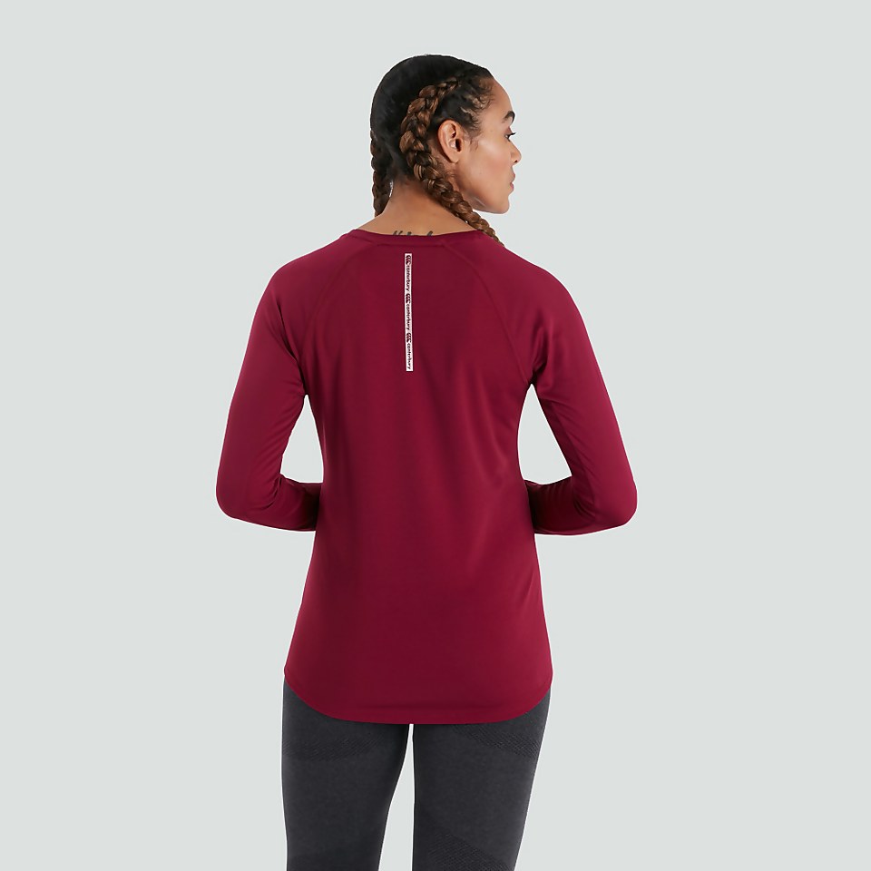WOMENS VAPODRI SUPERLIGHT LONG SLEEVED TEE PURPLE
