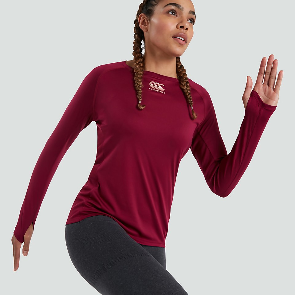 WOMENS VAPODRI SUPERLIGHT LONG SLEEVED TEE PURPLE