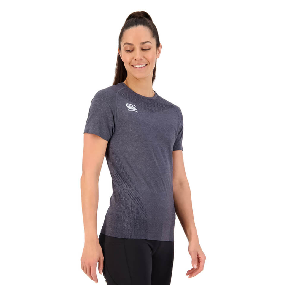 WOMENS SEAMLESS TEE BLACK
