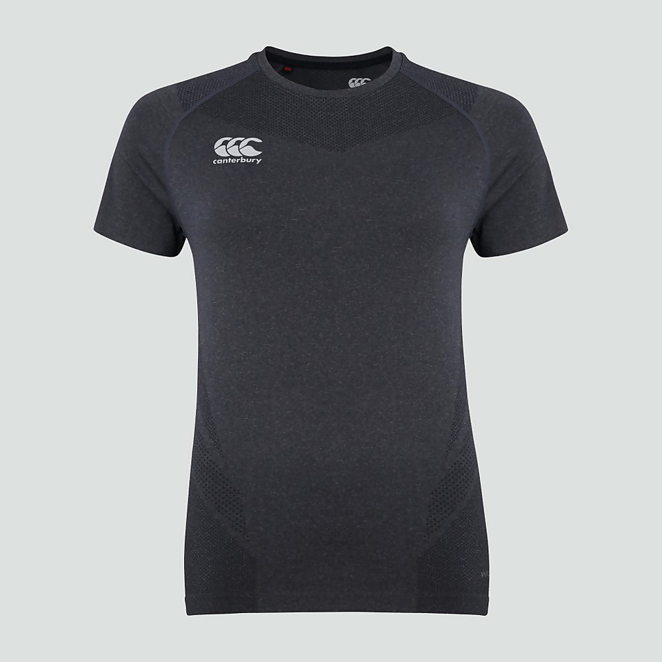 WOMENS SEAMLESS TEE BLACK