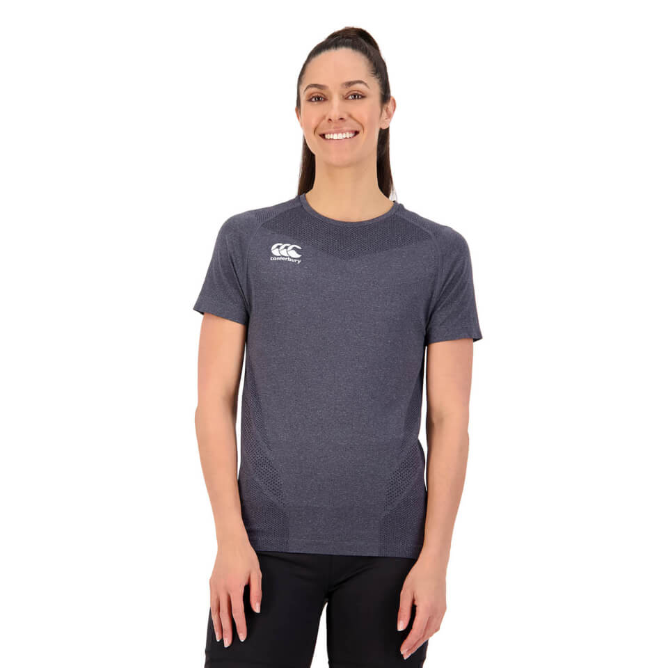 WOMENS SEAMLESS TEE BLACK