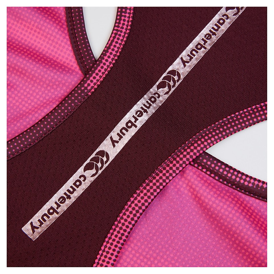 WOMENS VAPODRI SUPERLIGHT GRAPHIC RACERBACK VEST PURPLE