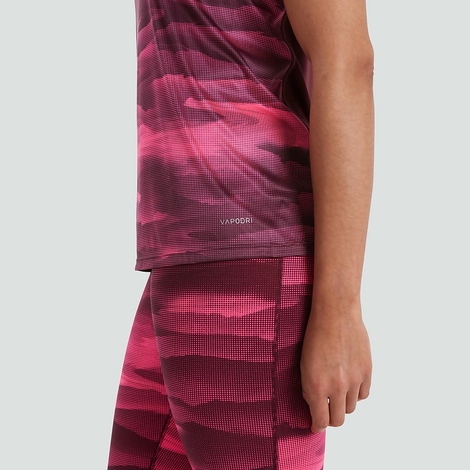 WOMENS VAPODRI SUPERLIGHT GRAPHIC RACERBACK VEST PURPLE