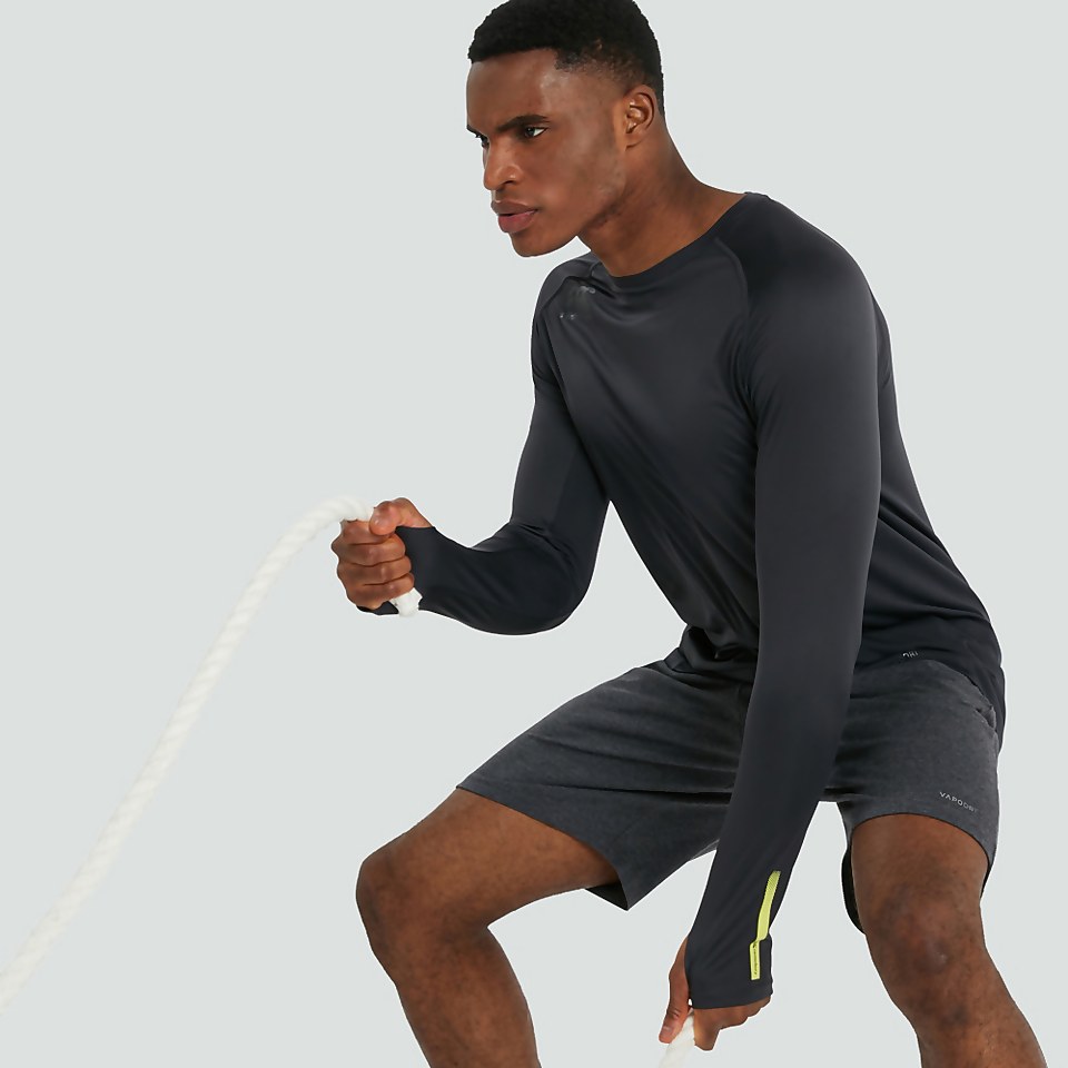 MENS VAPODRI SUPERLIGHT LONG SLEEVED TRAINING TEE BLUE