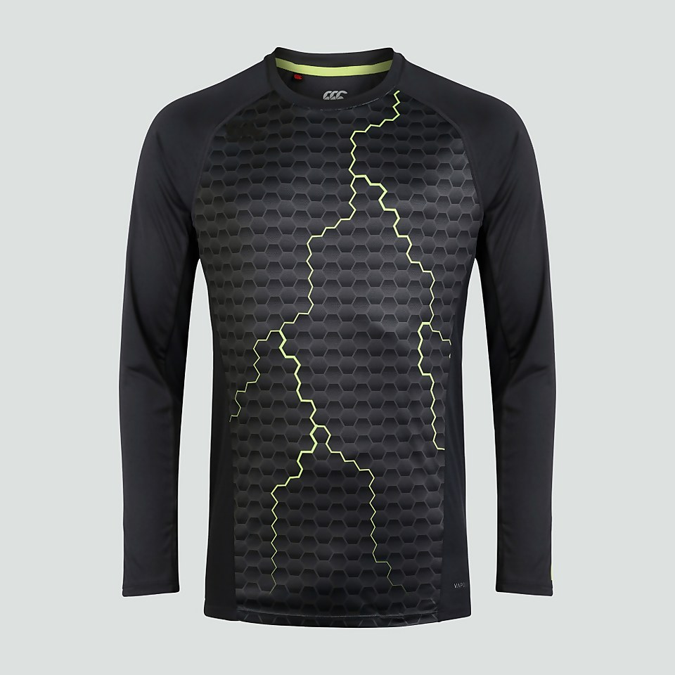 MENS VAPODRI SUPERLIGHT LONG SLEEVED GRAPHIC TRAINING TEE BLUE