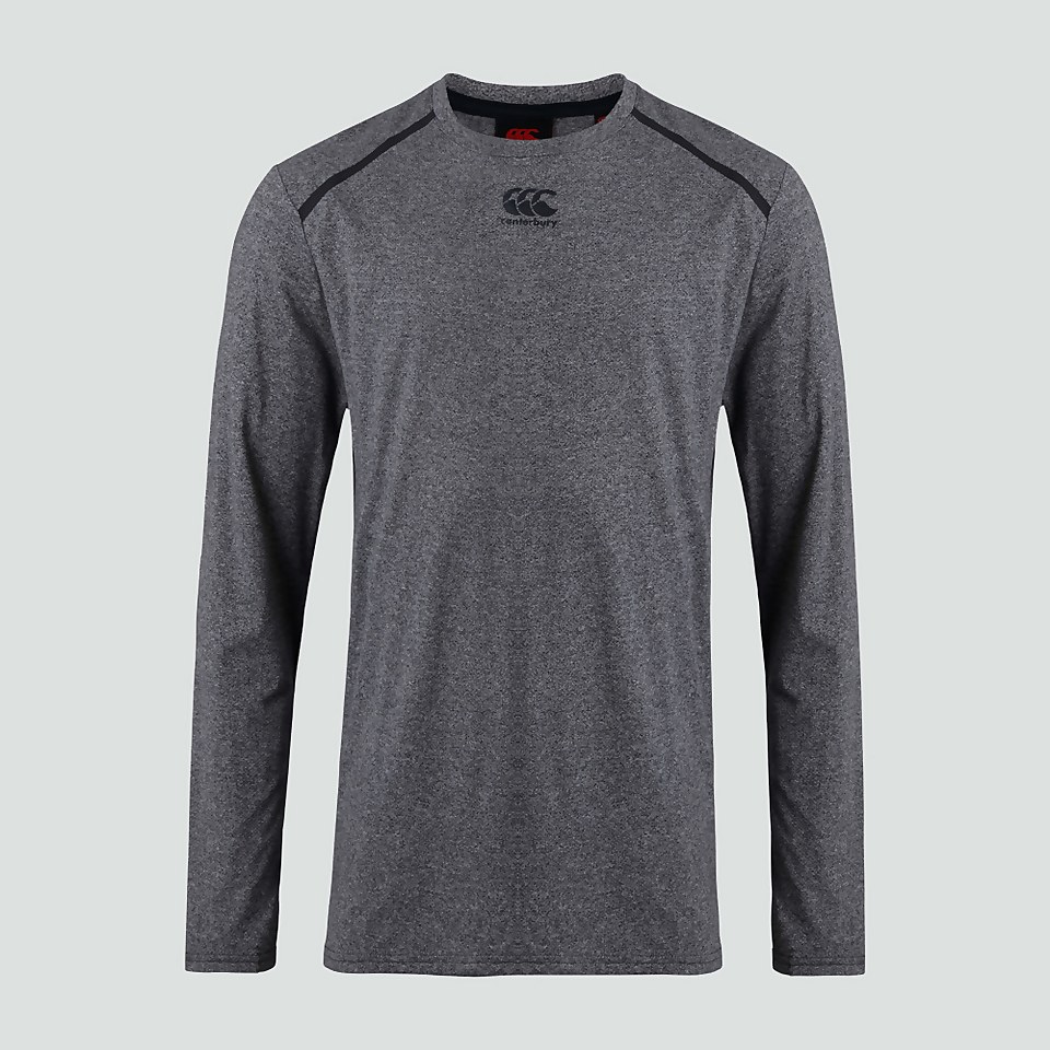 MENS VAPODRI LONG SLEEVED TRAINING TEE GREY