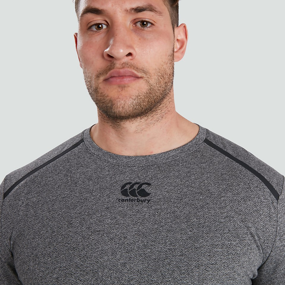 MENS VAPODRI LONG SLEEVED TRAINING TEE GREY