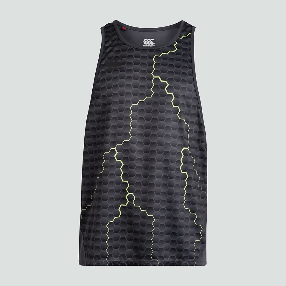 MENS VAPODRI GRAPHIC TRAINING SINGLET BLUE