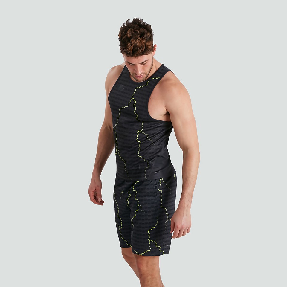 MENS VAPODRI GRAPHIC TRAINING SINGLET BLUE