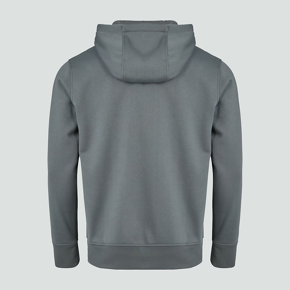 MENS OVERHEAD FLEECE HOODY GREY