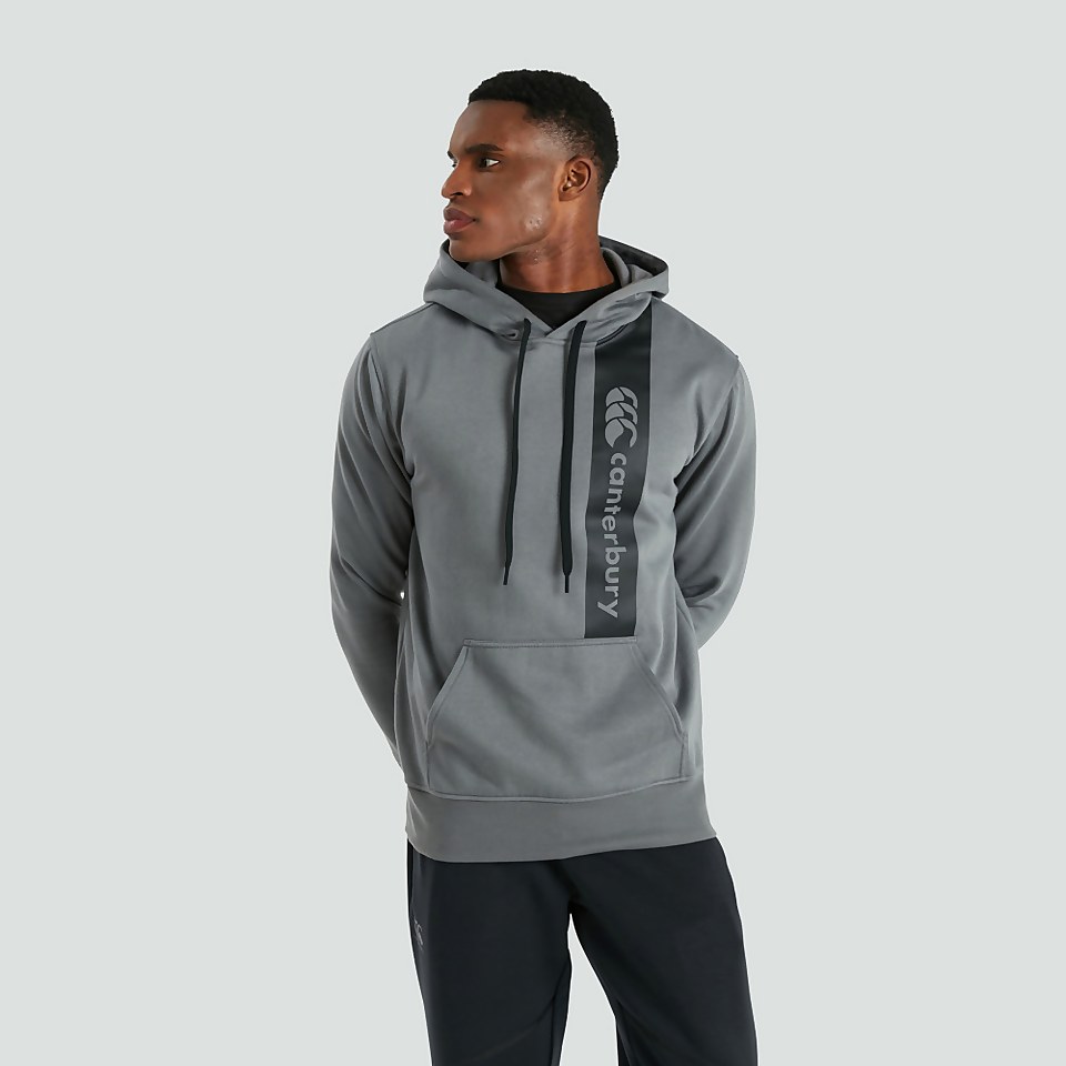 MENS OVERHEAD FLEECE HOODY GREY