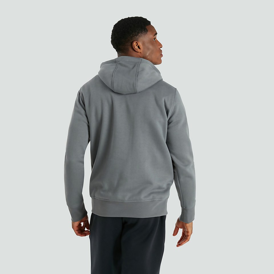 MENS OVERHEAD FLEECE HOODY GREY
