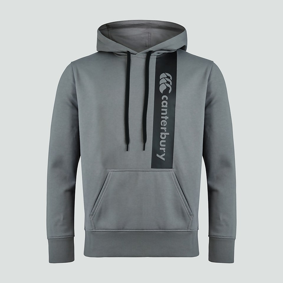 MENS OVERHEAD FLEECE HOODY GREY