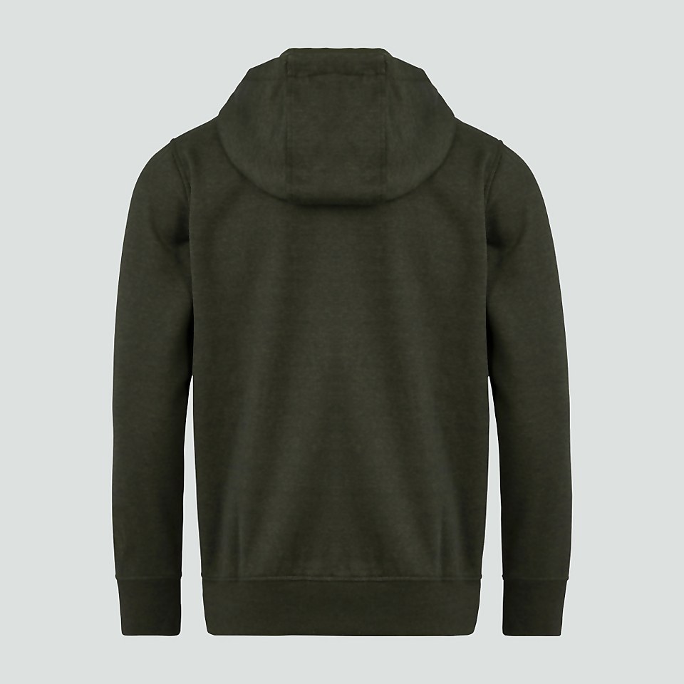 MENS ZIP THRU FLEECE HOODY GREEN