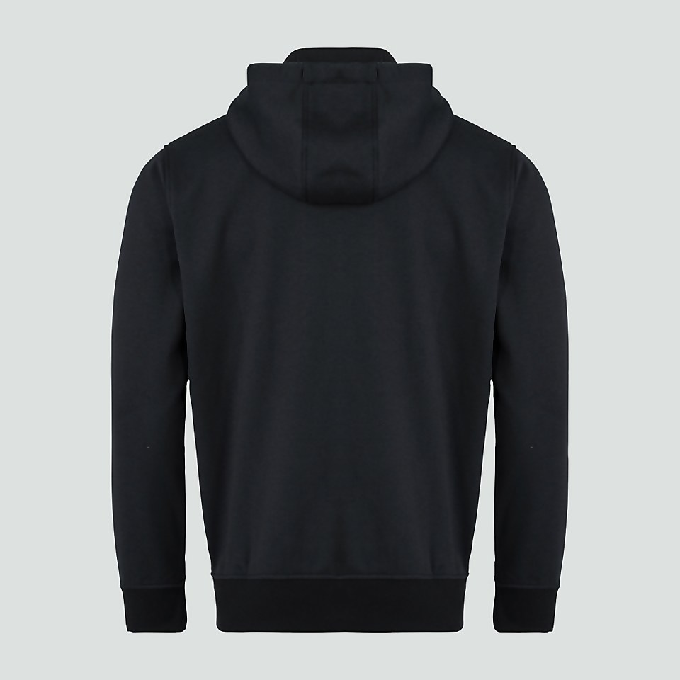 MENS ZIP THRU FLEECE HOODY BLUE
