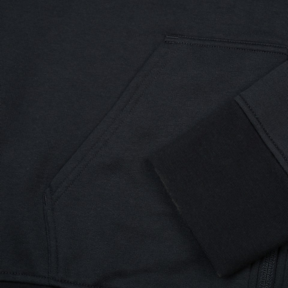 MENS ZIP THRU FLEECE HOODY BLUE