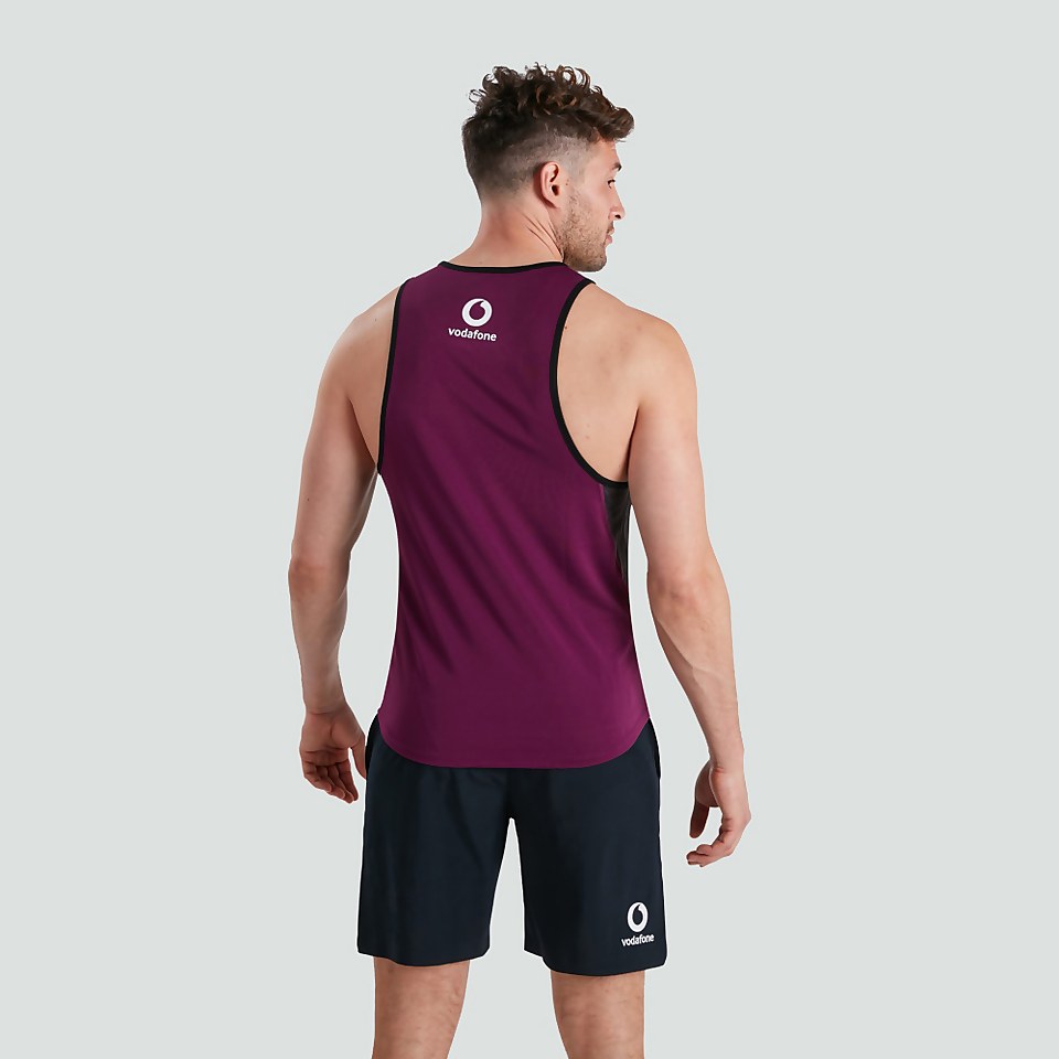 MENS IRELAND POLY SINGLET BLACK
