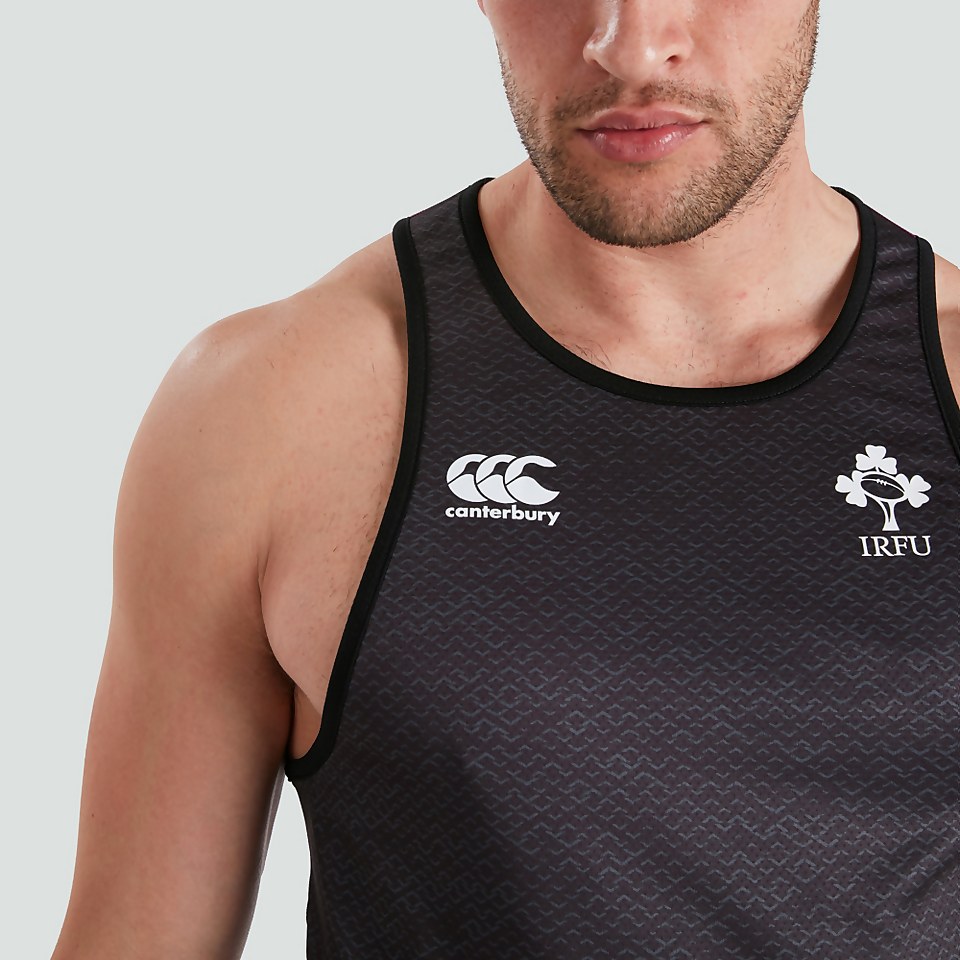 MENS IRELAND POLY SINGLET BLACK