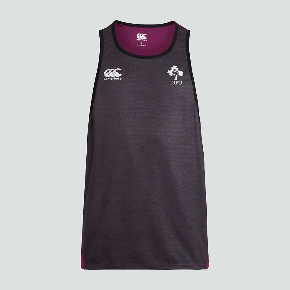 MENS IRELAND POLY SINGLET BLACK