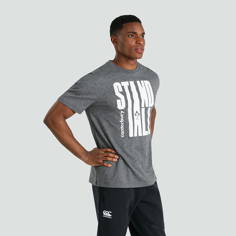 MENS IRELAND TRIBES TEE GREY