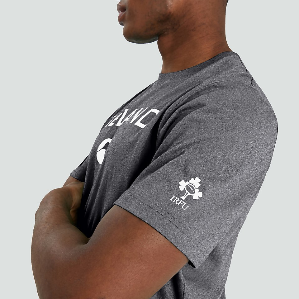 MENS IRELAND COTTON LOGO TEE GREY