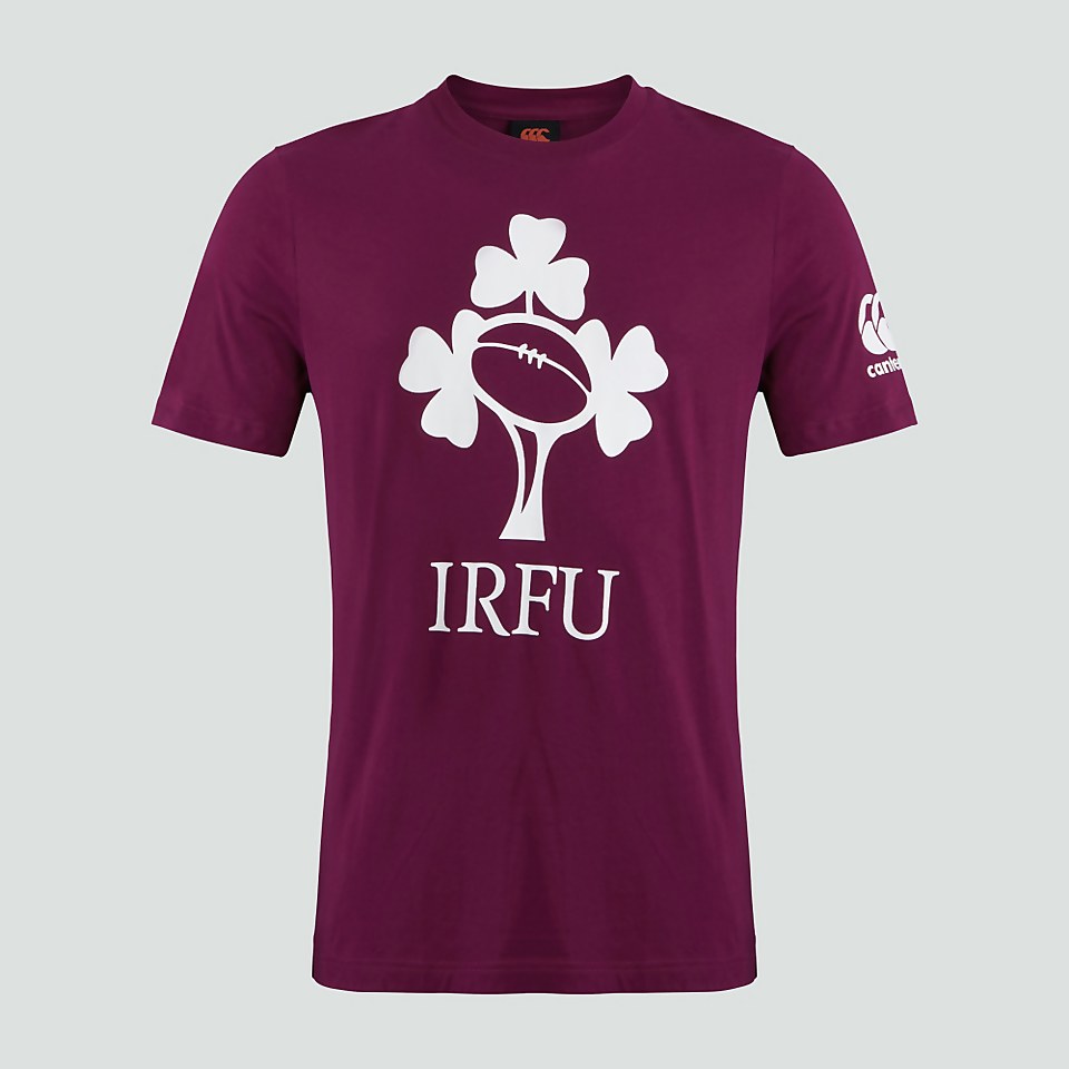 MENS IRELAND CREST LOGO TEE PURPLE