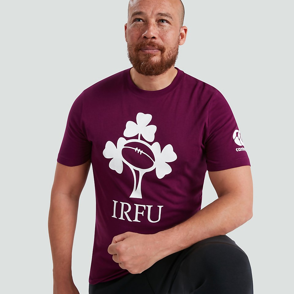 MENS IRELAND CREST LOGO TEE PURPLE