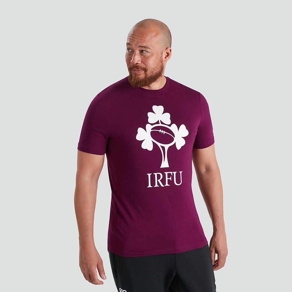 MENS IRELAND CREST LOGO TEE PURPLE