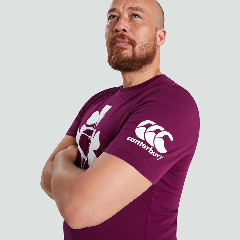 MENS IRELAND CREST LOGO TEE PURPLE