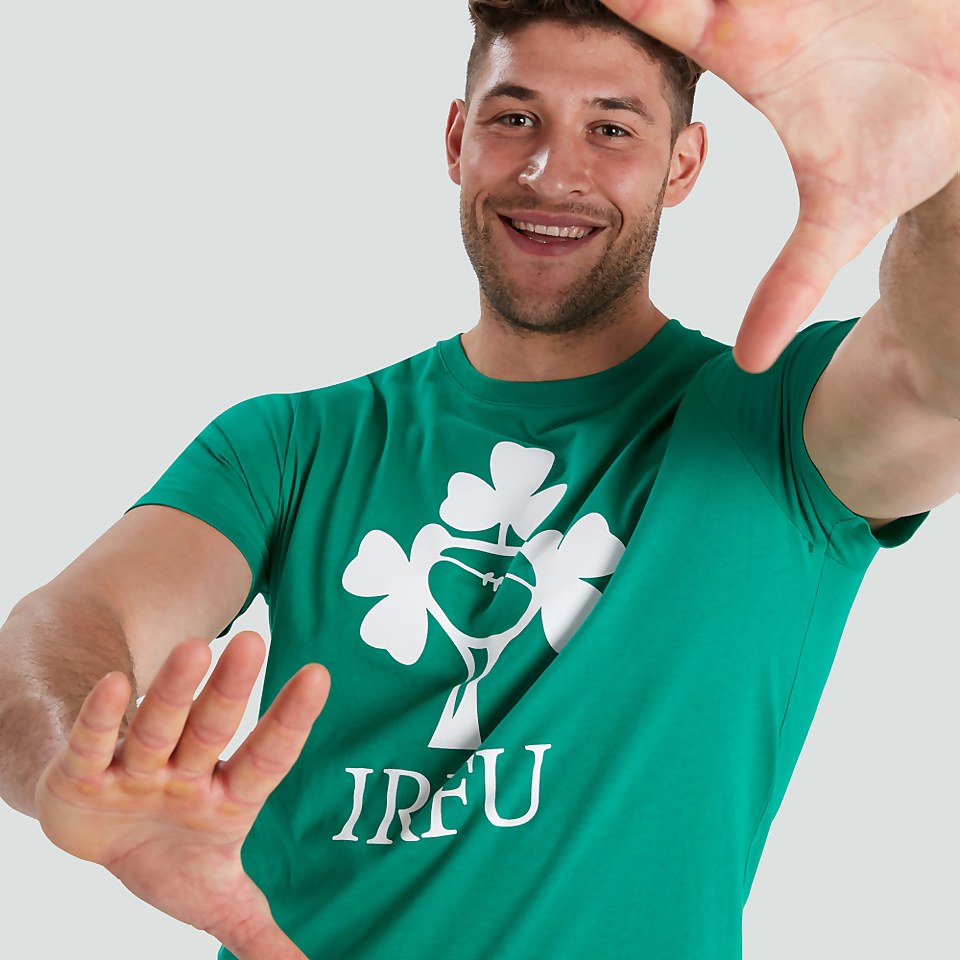 MENS IRELAND CREST LOGO TEE GREEN
