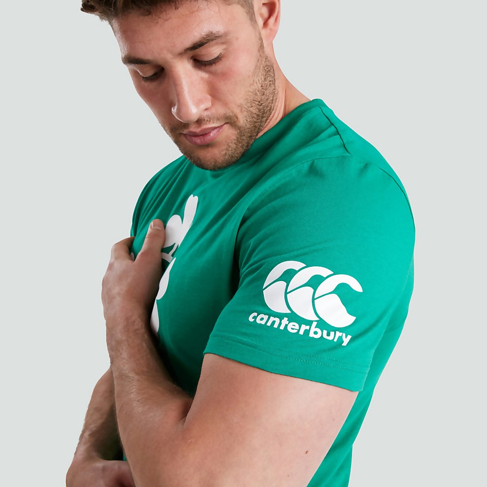 MENS IRELAND CREST LOGO TEE GREEN