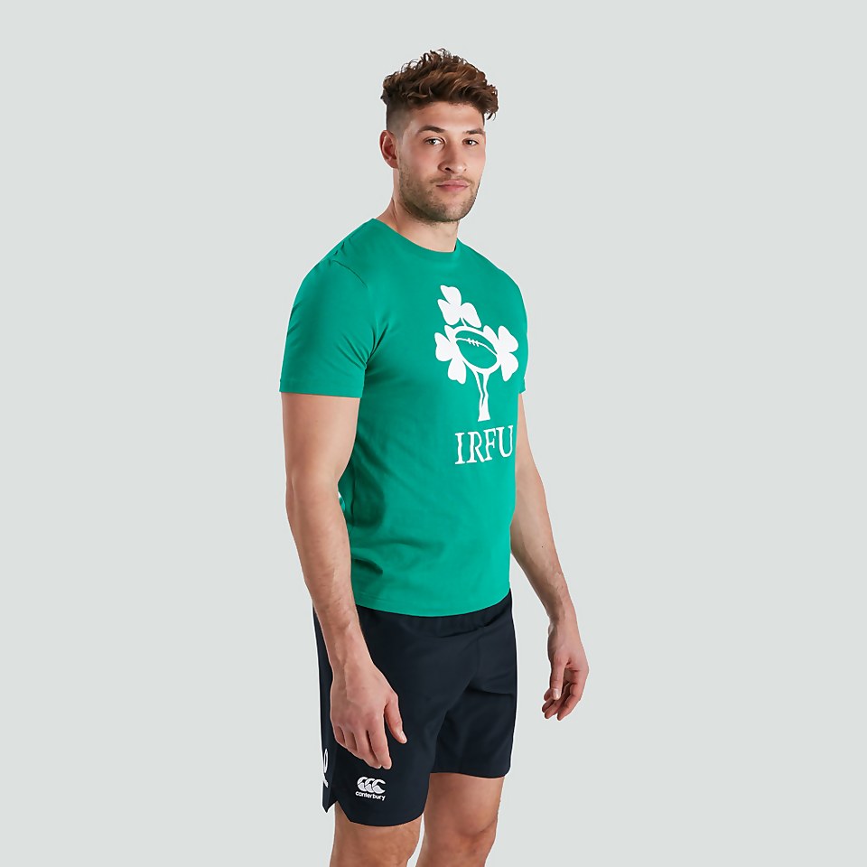MENS IRELAND CREST LOGO TEE GREEN