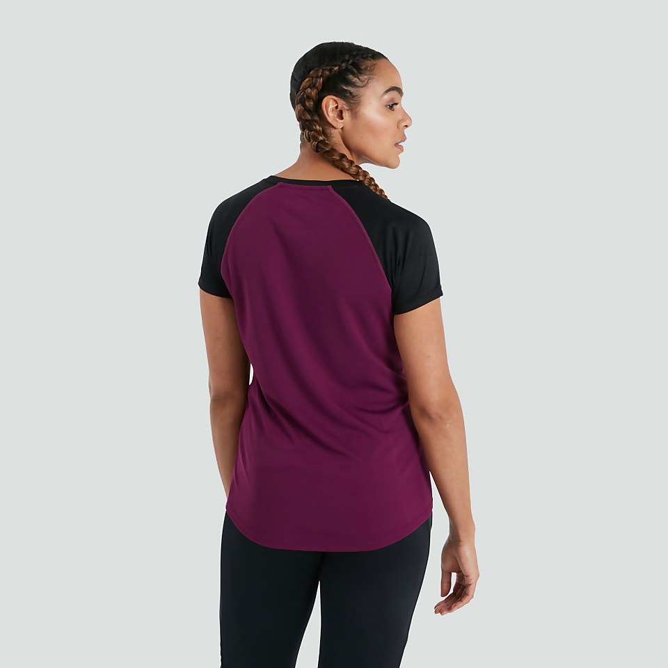 WOMENS IRELAND SUPERLIGHT TRAINING TEE PURPLE