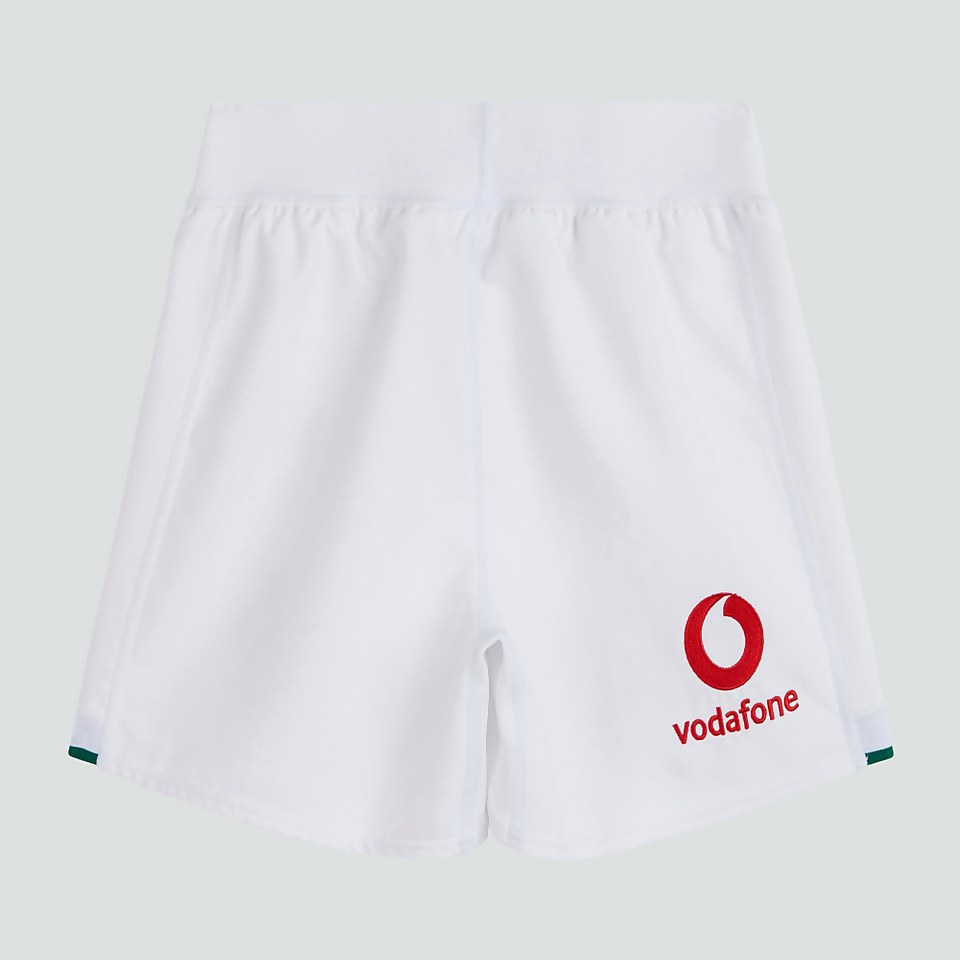 JUNIOR UNISEX IRELAND HOME MATCH SHORTS WHITE