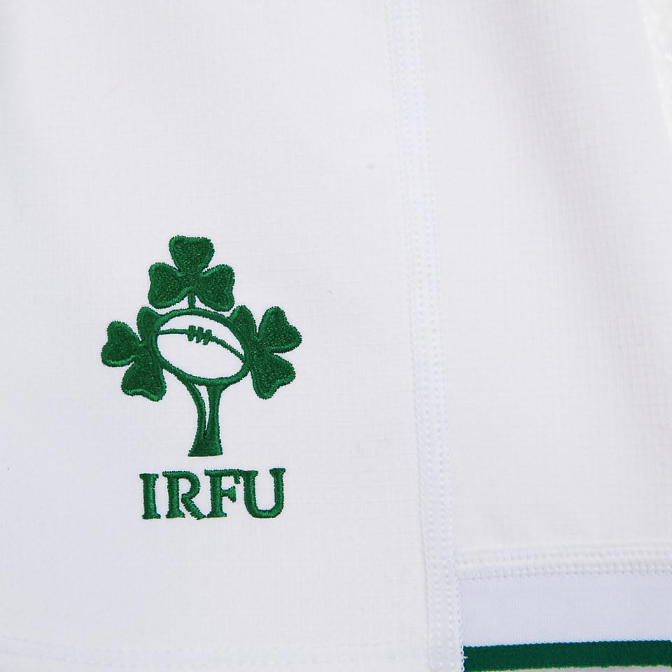 JUNIOR UNISEX IRELAND HOME MATCH SHORTS WHITE
