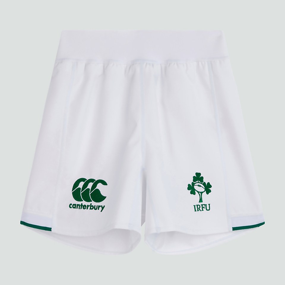JUNIOR UNISEX IRELAND HOME MATCH SHORTS WHITE