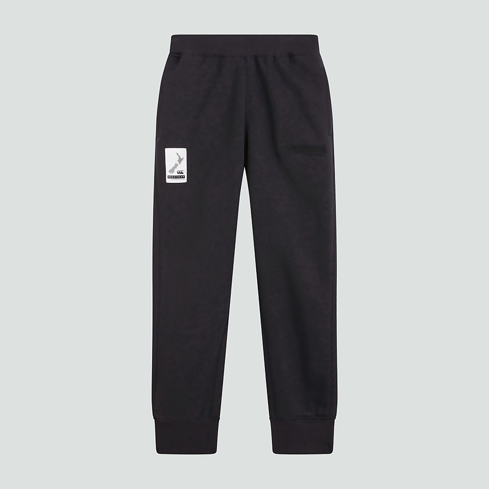JUNIOR UNISEX TAPERED CUFF FLEECE PANTS BLUE