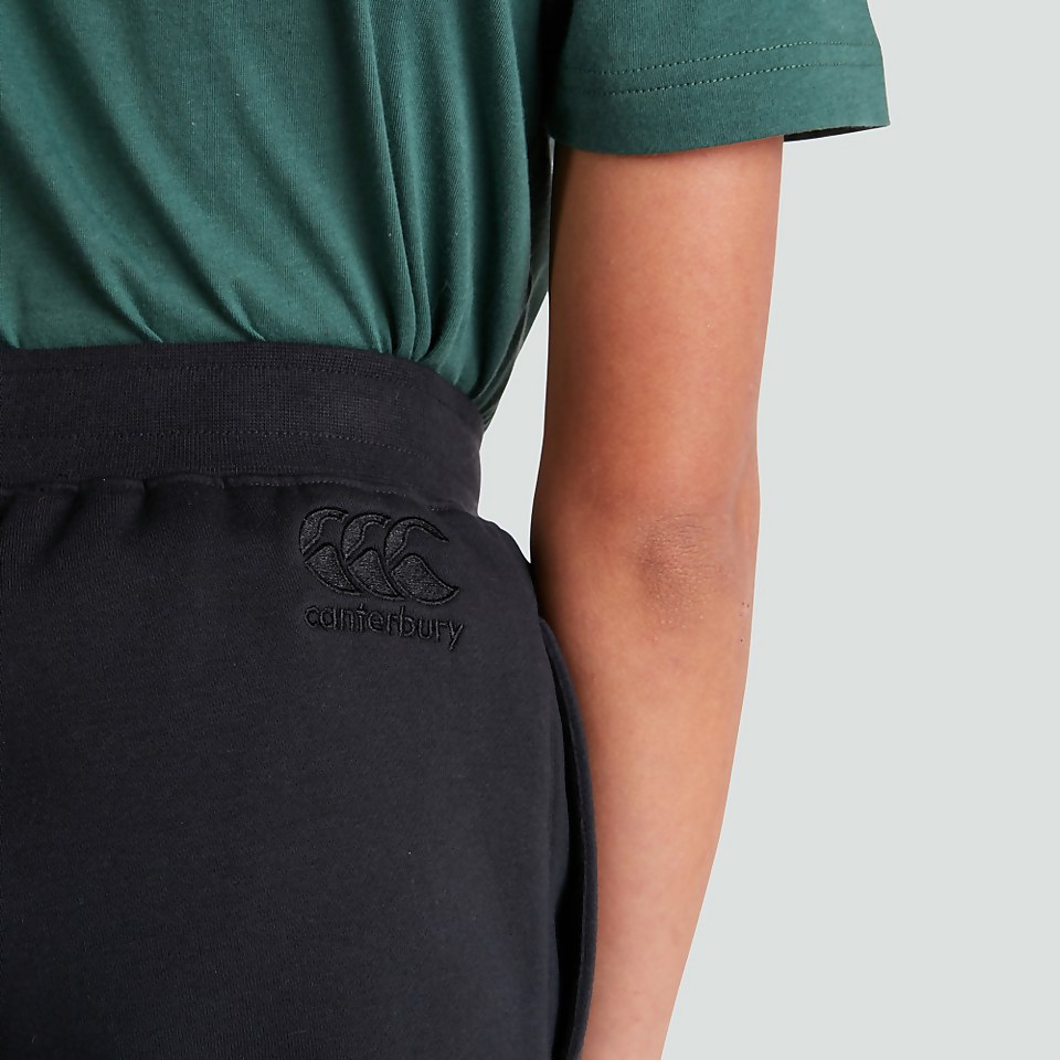 JUNIOR UNISEX TAPERED CUFF FLEECE PANTS BLUE