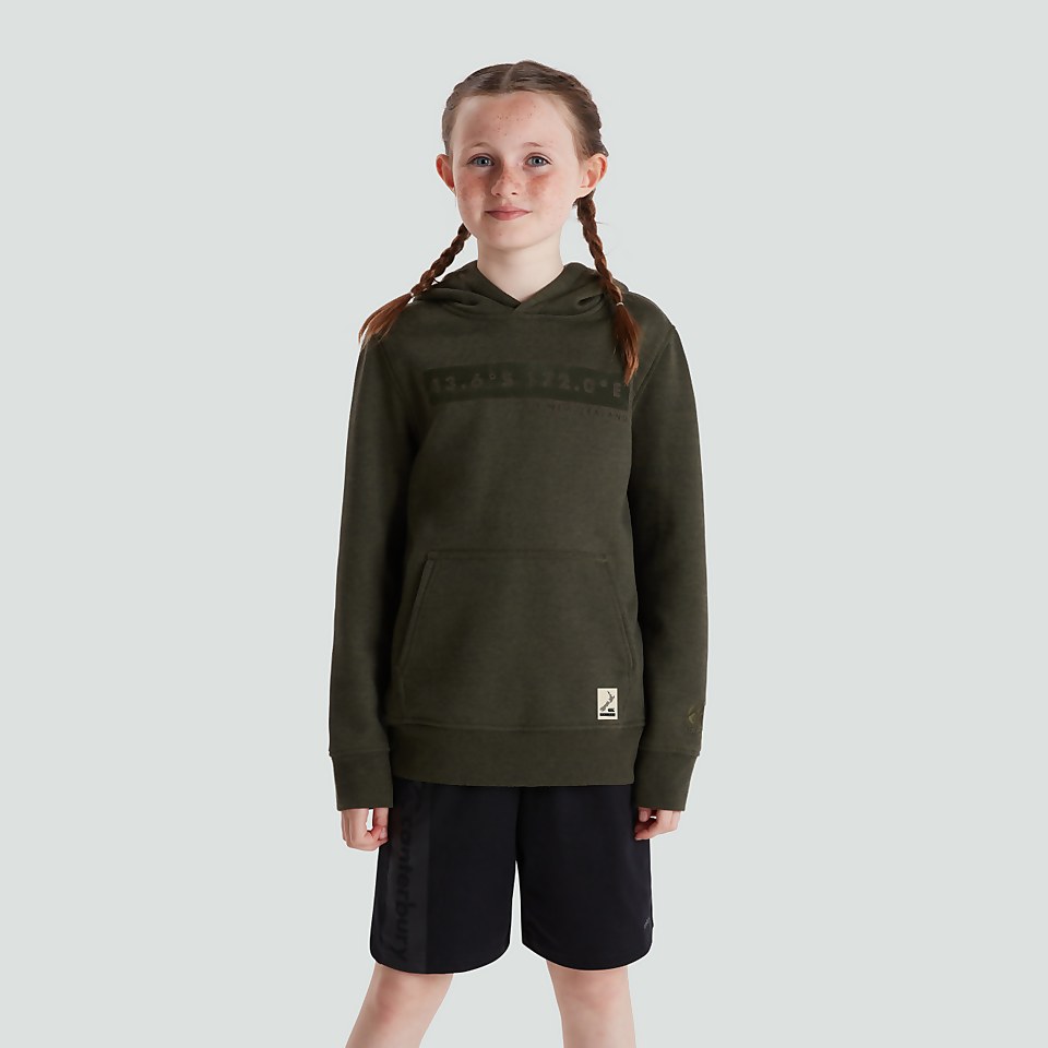 JUNIOR UNISEX OVERHEAD FLEECE HOODY GREEN