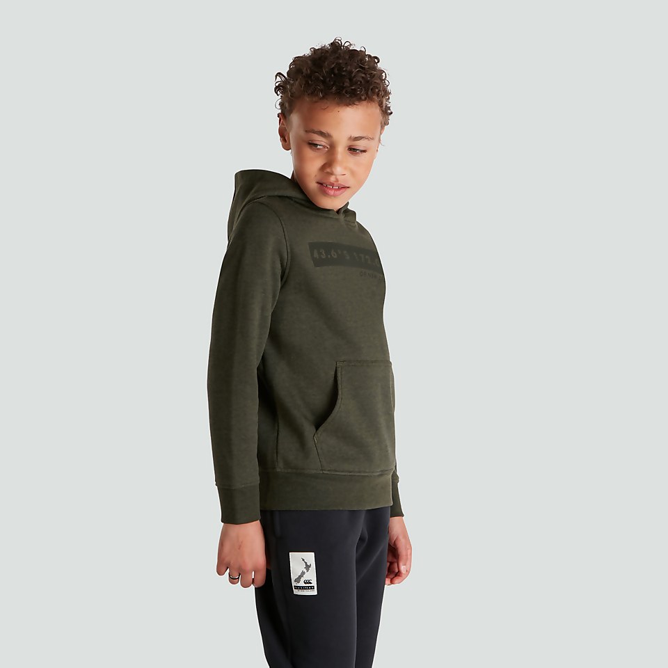 JUNIOR UNISEX OVERHEAD FLEECE HOODY GREEN