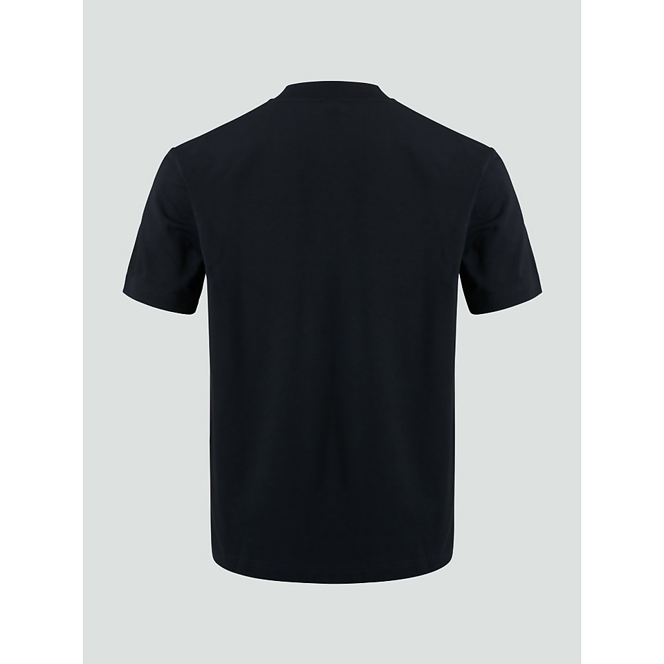 MENS OVERSIZED ORGANIC COTTON TEE BLUE