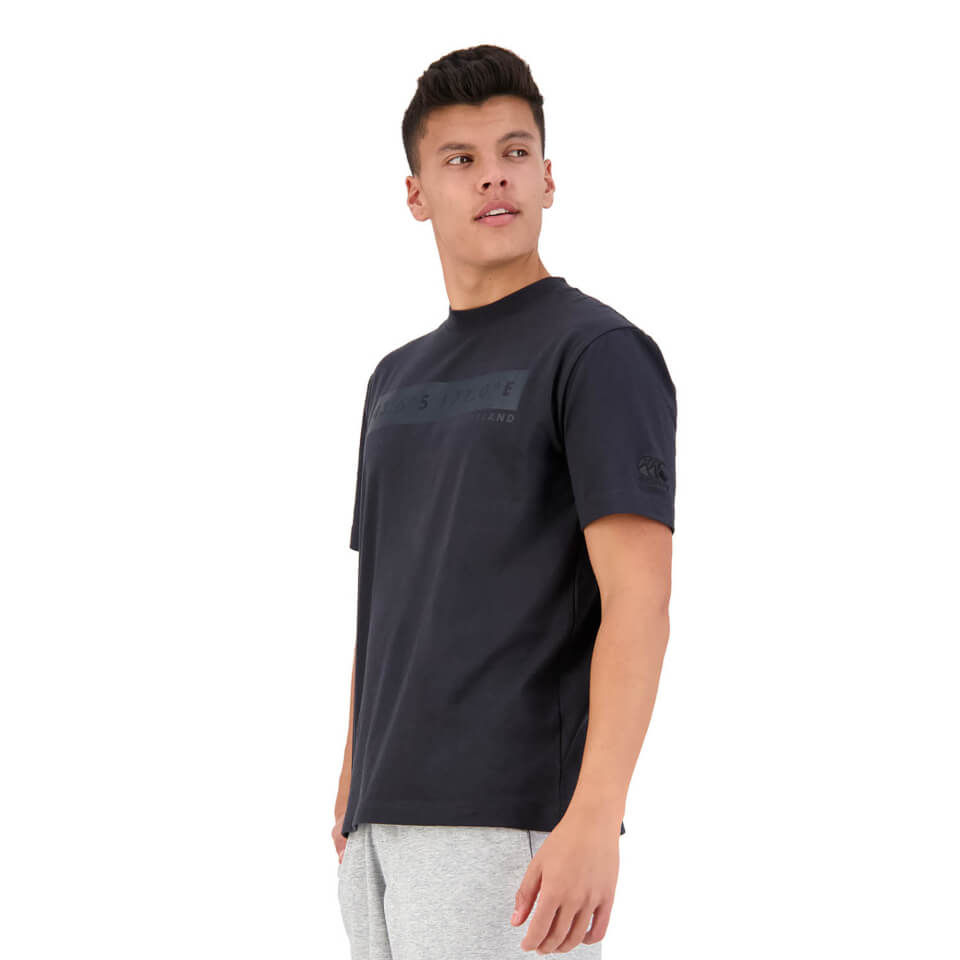 MENS OVERSIZED ORGANIC COTTON TEE BLUE