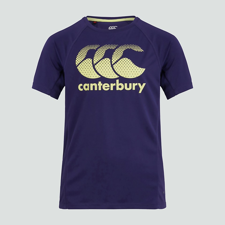 JUNIOR UNISEX VAPODRI SUPERLIGHT TRAINING LOGO TEE PURPLE
