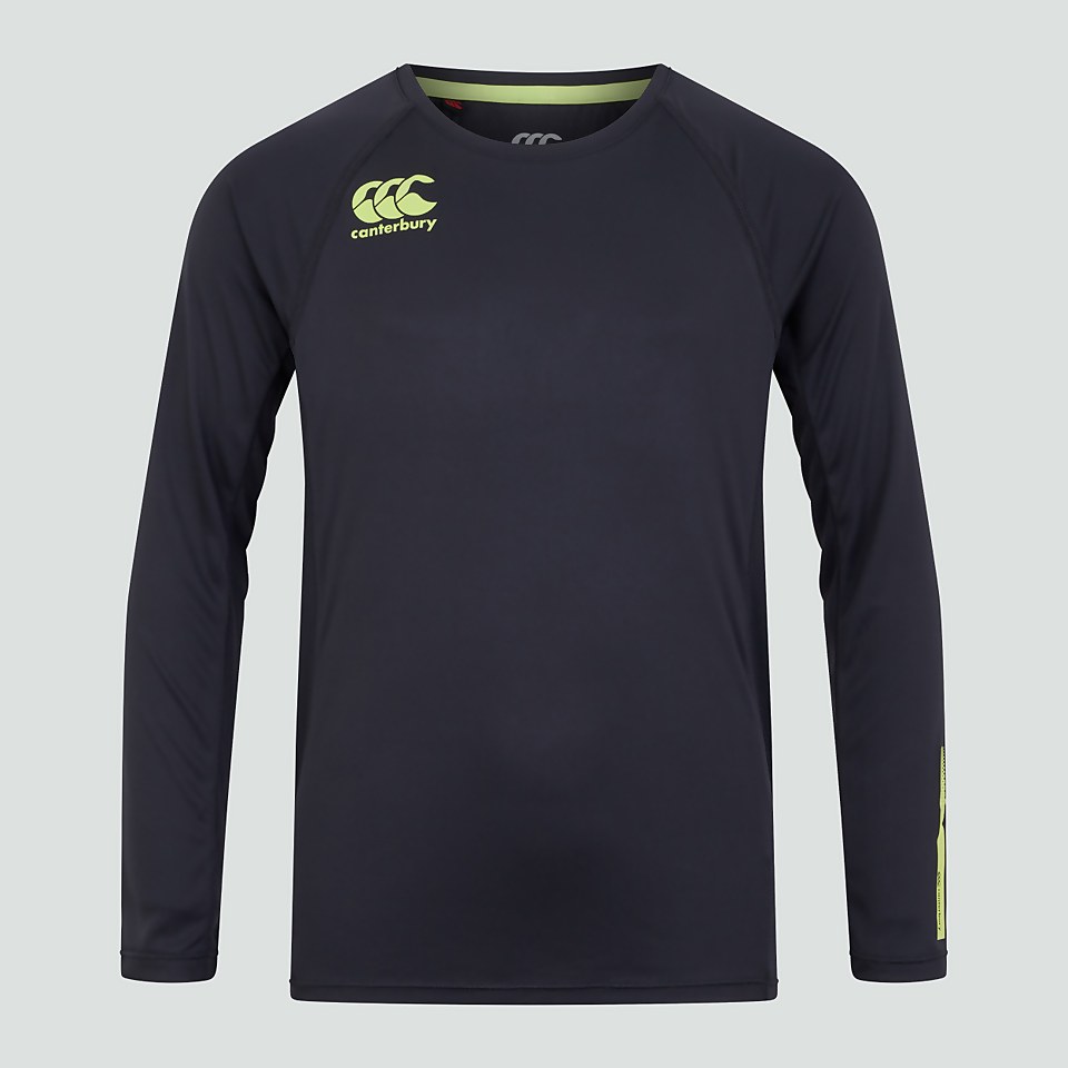 JUNIOR UNISEX VAPODRI SUPERLIGHT LONG SLEEVED TRAINING TEE NAVY