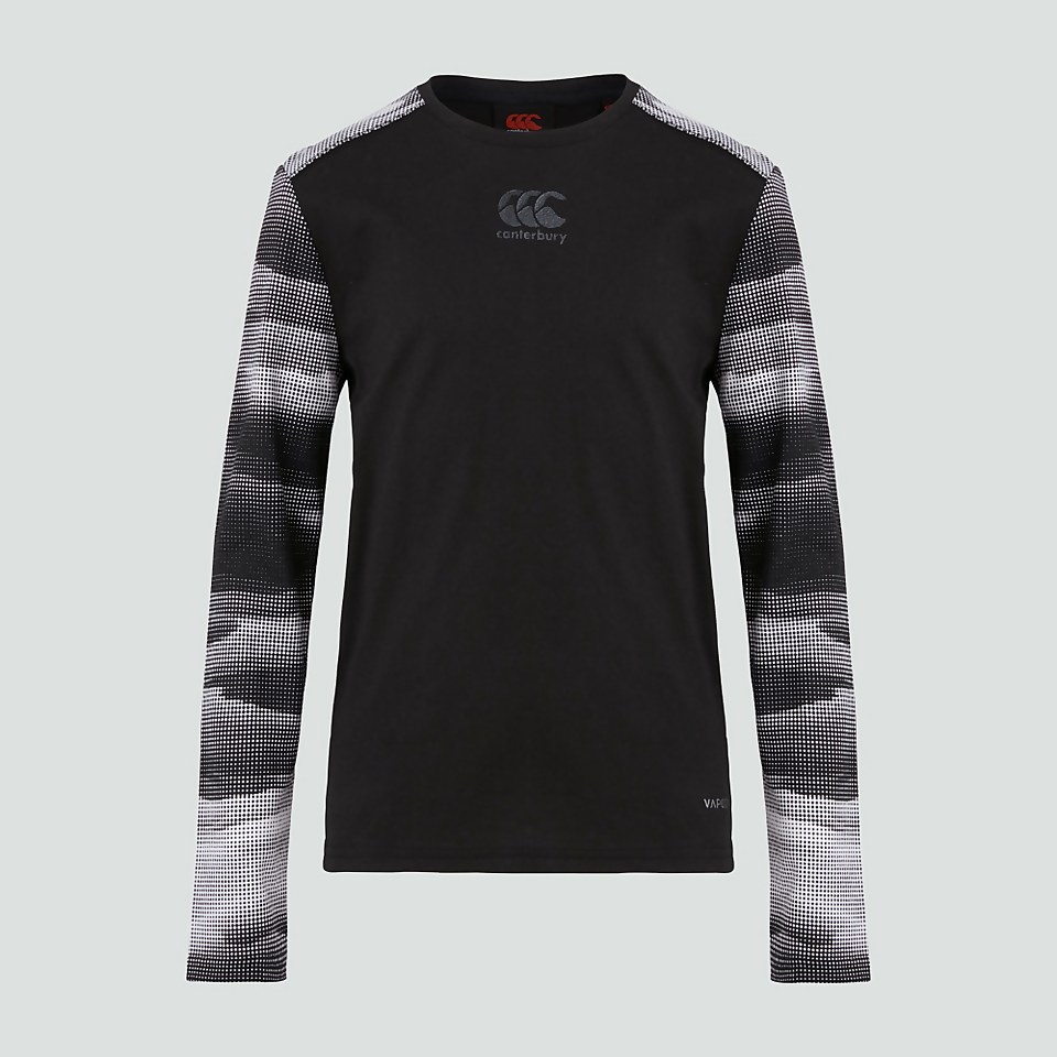 JUNIOR UNISEX VAPODRI LONG SLEEVED TRAINING TEE BLACK