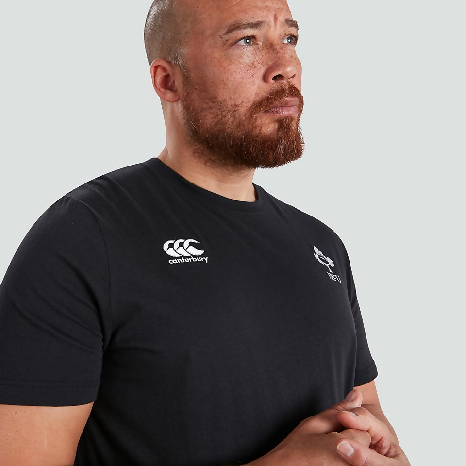 MENS IRELAND COTTON SUPPORTERS TEE BLACK