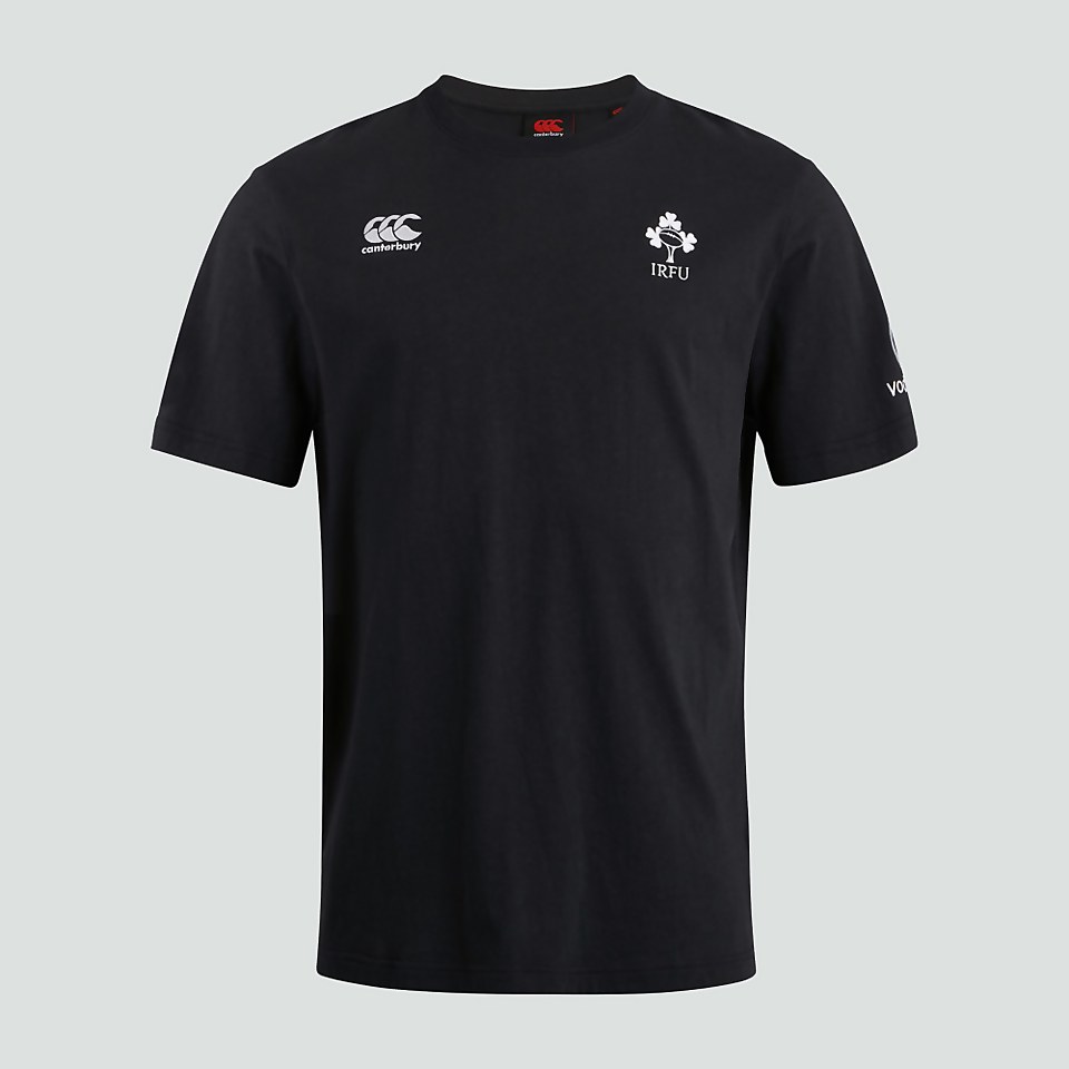 MENS IRELAND COTTON SUPPORTERS TEE BLACK
