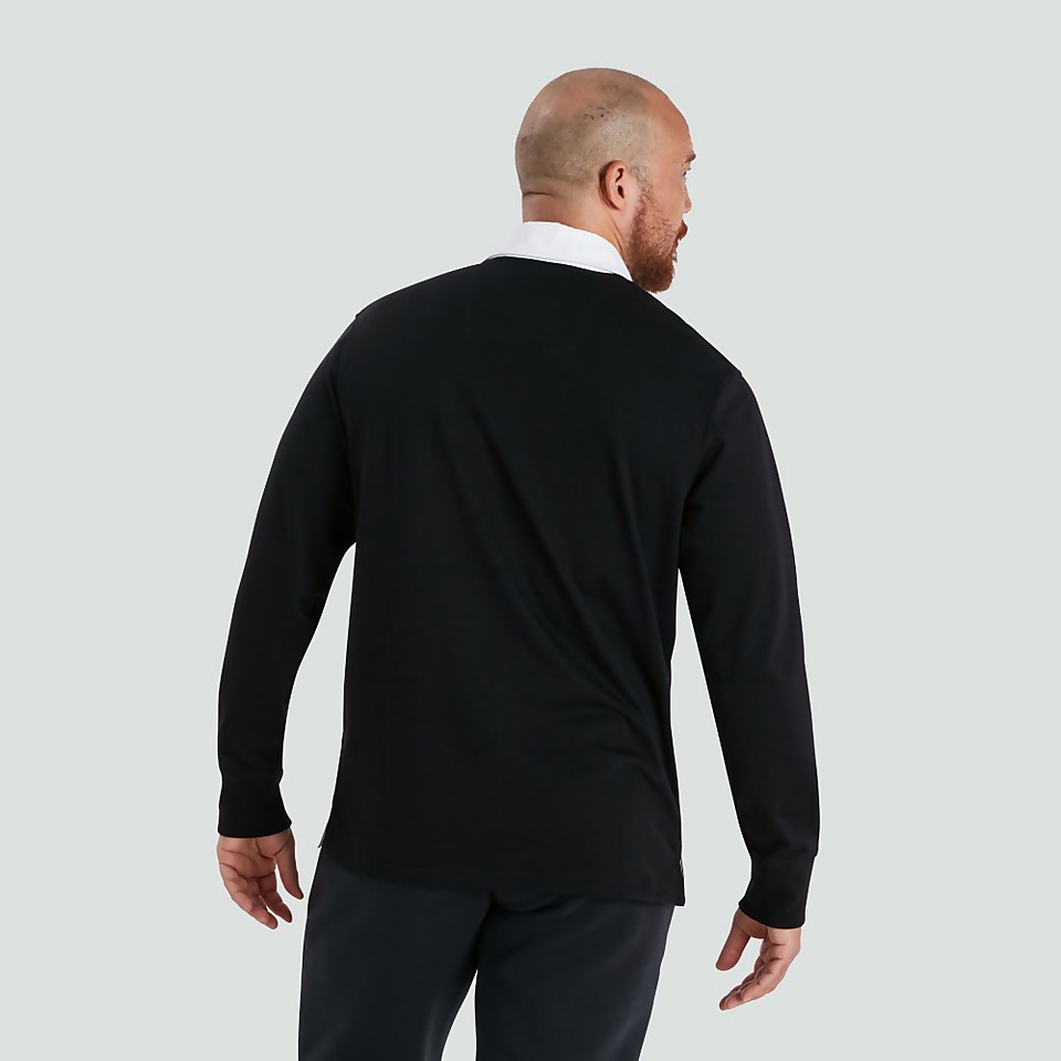 CANTERBURY LS RETRO JERSEY AM BLACK