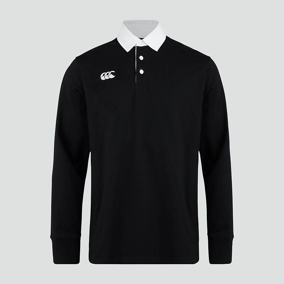 CANTERBURY LS RETRO JERSEY AM BLACK