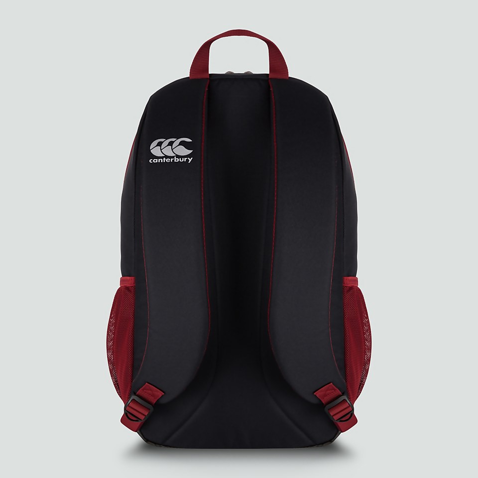 MEDIUM BACKPACK BLACK & RED DAHLIA